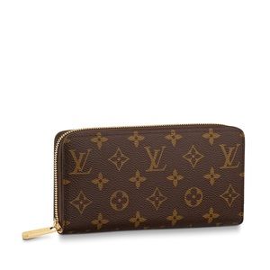 Authentic Louis Wallet - Zip + Pink Interior